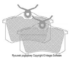 KLOCKI HAM./PRZ/ DB W210 95- /E/ BOSCH 0 986 424 234