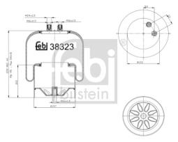 KOŁO W.KORB. VW FEBI FE38381