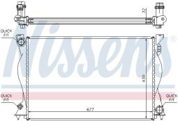 CHŁODNICA AUDI A6 2,8-3,2FSI 06- NISSENS NIS 60234A