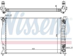 CHŁODNICA AUDI A4 00-04 NISSENS NIS 60300A