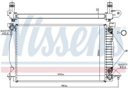 CHŁODNICA AUDI A4 2,5TDI 02- NISSENS NIS 60303A