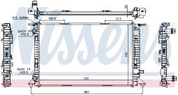 CHŁODNICA AUDI A4 1,8 TFSI, 2,0 TFSI 04/07- /MAN/ NISSENS NIS 60323
