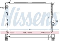 CHŁODNICA BMW 7 730D,730LD 08/08- /AUT/ NISSENS NIS 60769