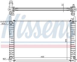 CHŁODNICA FORD FIESTA 1,3-1,6 01-/FUSION02-/ NISSENS NIS 62027A