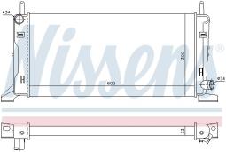 CHŁODNICA FORD ORION 86- 1.6 M +/-,1.6 DD M +/-, 1.4 M +/-, 1.8 D D M +/-, FORD ES NISSENS NIS 621541