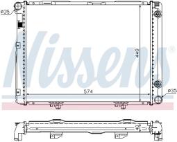 CHŁODNICA DB W202 C180,C200,C220 93-C230,C240,C280 97- NISSENS NIS 62750A