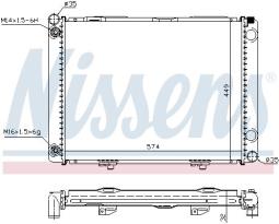 CHŁODNICA DB C208 2,0 97- NISSENS NIS 62756A