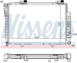 CHŁODNICA DB W202 C180,C200,C220 93-C230,C240,C280 97- NISSENS NIS 62750A