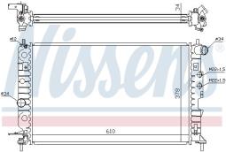 CHŁODNICA OPEL ASTRA H 1,4-1,8 04- NISSENS NIS 63027A