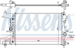 CHŁODNICA OPEL ASTRA H 1,2-1,8 04- NISSENS NIS 630744