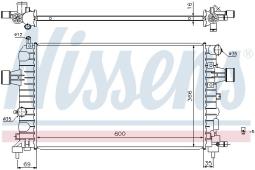 CHŁODNICA OPEL ASTRA H 1,2-1,8 04- NISSENS NIS 630744