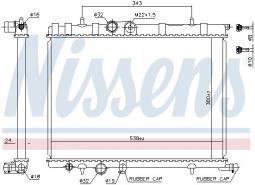 CHŁODNICA CITROEN BERLINGO 1,1-2,0 96- NISSENS NIS 63502A