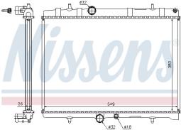CHŁODNICA CITROEN C4 2,0 16V 04- NISSENS NIS 63689A