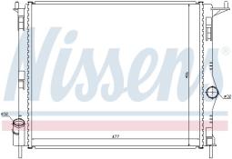 CHŁODNICA DACIA SANDERO 1,4I-1,6I05/08-/MAN/ NISSENS NIS 637609
