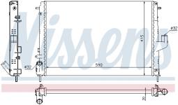 CHŁODNICA DACIA LOGAN 1,5 DCI09/08- /MAN/ NISSENS NIS 637613