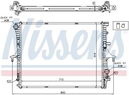 CHŁODNICA VW TOUAREG 2,5TDI 03- NISSENS NIS 65275A