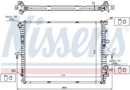CHŁODNICA VW TOUAREG 3,0-6,0 03-/PORSCHECAYENNE/ NISSENS NIS 65276A