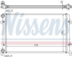 CHŁODNICA AUDI A3 1,6FSI 16V 03- NISSENS NIS 65277A