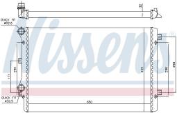 CHŁODNICA VW GOLF V 1.9TDI 03- /AUT/ ZKLIMĄ NISSENS NIS 65279A