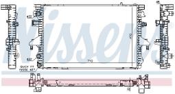 CHŁODNICA VW T5 MULTIVAN 1,9 TDI-2,0I-3,I-V604/03- /MAN+AUT/ NISSENS NIS 65282A