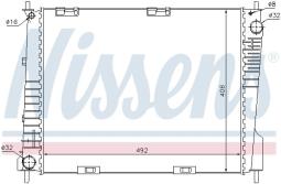 CHŁODNICA SEAT IBIZA 1.9TDI 02- VW POLO 1.9TDI 03- NISSENS NIS 67322