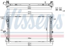 CHŁODNICA FORD FIESTA 1,6TDCI 04- NISSENS NIS 69223