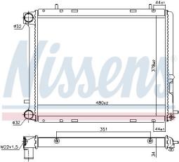 NAGRZEWNICA VW GOLF V 03- /A3,OCTAVIA/ NISSENS NIS 70228