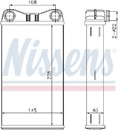 NAGRZEWNICA AUDI A4 00-,04- /SEAT EXEO 09-/ /RHD/ NISSENS NIS 70227