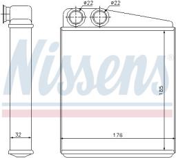 NAGRZEWNICA VW GOLF V 03- /A3,OCTAVIA/ NISSENS NIS 70228