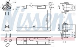 NAGRZEWNICA TOYOTA AURIS 07-, TOYOTA COROLLA 07- NIS 707090