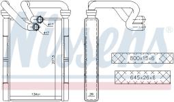 NAGRZEWNICA TOYOTA YARIS 99-, TOYOTA ECHO VERSO 99- NIS 707094