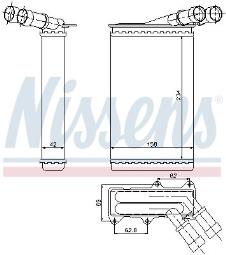 NAGRZEWNICA CITROEN BERLINGO,XSARA /306/ NISSENS NIS 71146