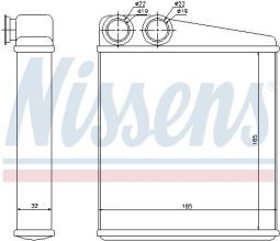 NAGRZEWNICA RENAULT CLIO 05- /MICRA,MODUS/ NISSENS NIS 72206