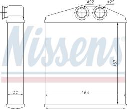 NAGRZEWNICA OPEL CORSA C 00- NISSENS NIS 72661