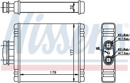 NAGRZEWNICA SKODA FABIA 99- NISSENS NIS 73654