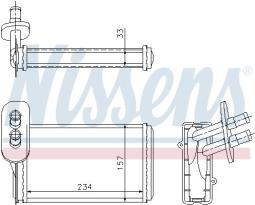 NAGRZEWNICA VW GOLF IV 97-05 NISSENS NIS 73962