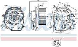 WENTYLATOR NAGRZEWNICY AUDI A 4  07/96- NISSENS NIS 87030