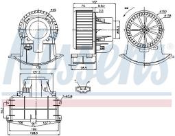 WENTYLATOR NAGRZEWNICY VW TRANSPORTER T504/03- NISSENS NIS 87033