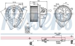 WENTYLATOR NAGRZEWNICY AUDI A4 07- NISSENS NIS 87075