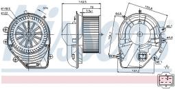 WENTYLATOR NAGRZEWNICY AUDI A4  07/96- NISSENS NIS 87060