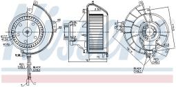 WENTYLATOR NAGRZEWNICY BMW 5 F10-F11-F1 8 10- BMW 5GT F07 09- NISSENS NIS 87242