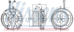 WENTYLATOR NAGRZEWNICY AUDI TT 14-, SEATATECA 16, SKODA KODIAQ 16- NIS 87425