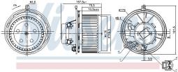 WENTYLATOR NAGRZEWNICY ALFA ROMEO 147 00-, ALFA ROMEO 156 97- NIS 87480