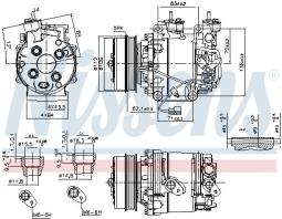 KOMPRESOR KLIM.BMW 3 E90 05- NISSENS NIS 890071