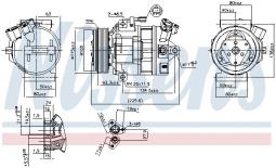 KOMPRESOR KLIM.OPEL VIVARO A 01-, RENAULT ESPACE 02- NIS 890138