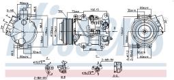 KOMPRESOR KLIM.LEXUS GS 05- NIS 890141