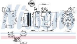KOMPRESOR KLIM.BMW 3-SERIES E46 -98 NISSENS NIS 89034