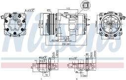 KOMPRESOR KLIM.FIAT DUCATO 2,0-2,8JTD 02- NISSENS NIS 89032