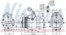 KOMPRESOR KLIM.OPEL ASTRA H 04- NISSENS NIS 89050