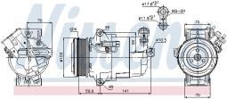 KOMPRESOR KLIM.OPEL ASTRA H 04- NISSENS NIS 89041